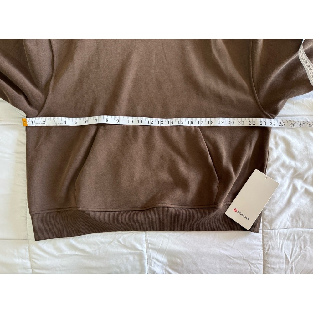 New Lululemon W Steady State Oversized Hoodie Size Medium Fleece Walnut - Picture 5 of 8